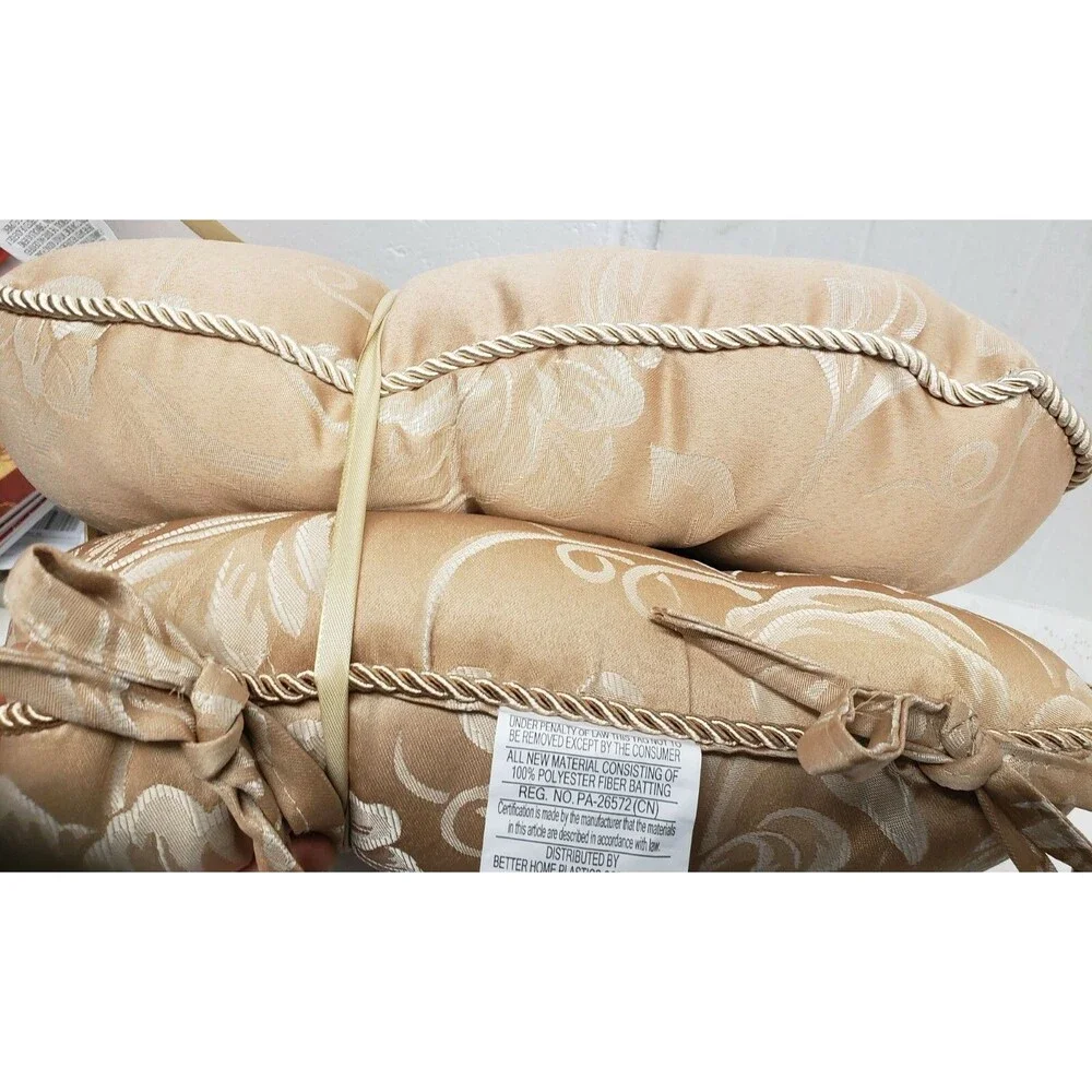 SET OF 2 THICK CUSHION CHAIR PADS w/ties(15